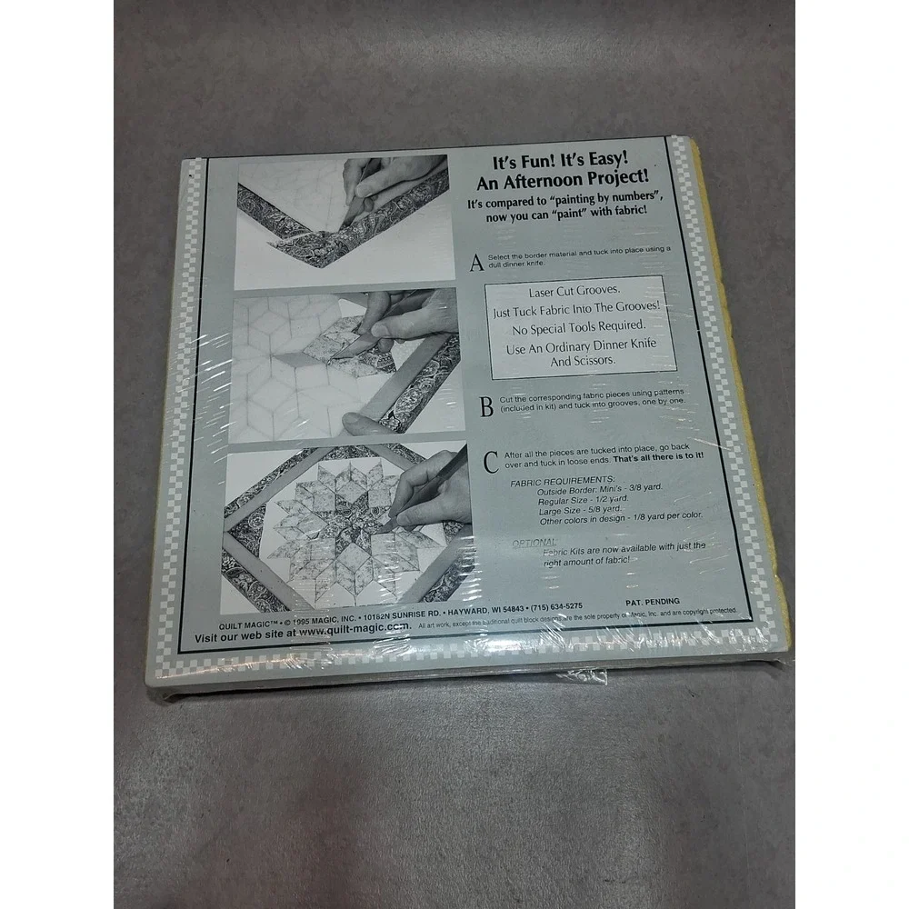 Quilt Magic No Sew Wall Hanging Kit #413 'three Kings' 12